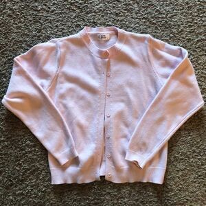 Jon & Ana Contemporary Pink Cardigan Womens size L